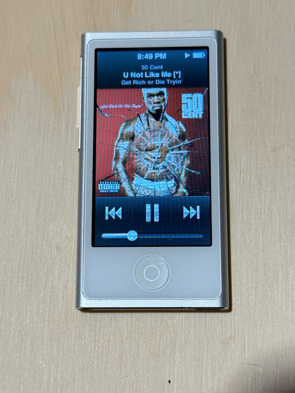 iPod Nano 7thGen Silver 16GB Model:A1446 w/2123-Song/Charg/Case Tested Good Read - Picture 10 of 14
